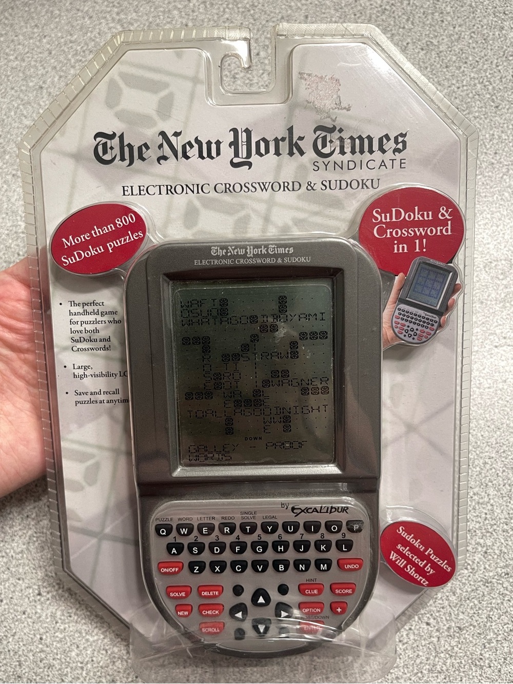 Excalibur The New York Times Syndicate Electronic Crossword & Sudoku 2007 BNIB